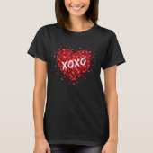 Cute Red Heart Top Valentine Clothes For Juniors W Tシャツ (正面)