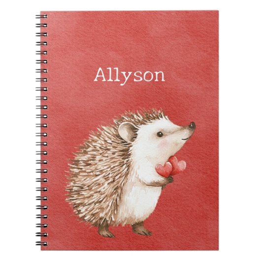 Cute Red Hedgehogs ノートブック (正面)