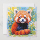 Cute Red Panda card.  (正面)