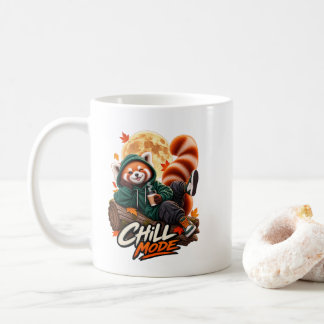 Cute Red Panda Chill Mode Mug コーヒーマグカップ