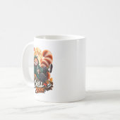 Cute Red Panda Chill Mode Mug コーヒーマグカップ (正面左)