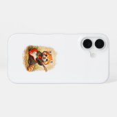 Cute Red Panda Guitar iPhone 16 Case Kawaii 16ケース (裏面横)