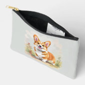 Cute Red Pembroke Welsh Corgi Dog アクセサリーポーチ (見開き)
