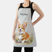 Cute Red Pembroke Welsh Corgi Dog エプロン (インサイチュ)