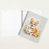 Cute Red Pembroke Welsh Corgi Dog プランナー手帳 (ディスプレー)