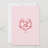 Cute red quirky christmas party doodle 招待状 (裏面)