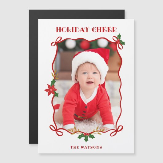 Cute Red Ribbons and Bows 1 Photo (正面/裏面)