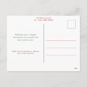 Cute Red Ribbons and Bows 1 Photo シーズンポストカード (裏面)