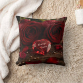 Cute Red Rose Romantic Valentine Decorative クッション (ブランケット)