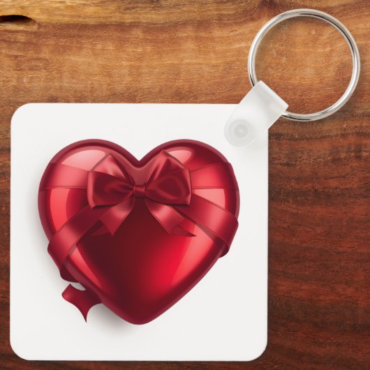 Cute Red Rose Valentine special Romantic キーホルダー (裏面)