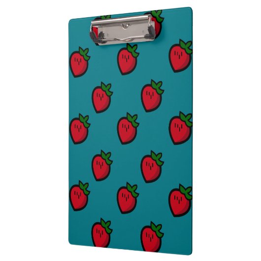 Cute Red Strawberry Pattern for Vegetarians クリップボード (左)