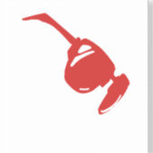 Cute Red sun glass for him\watercolor シール (正面)