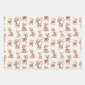 Cute  Reindeer ラッピングペーパーシート (正面3)