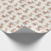 Cute Reindeer ラッピングペーパー (角)