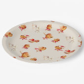 Cute Reindeer Christmas  ペーパープレート (アングル)