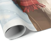 Cute reindeer christmas ラッピングペーパー (ロールコーナー)