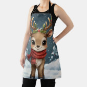 Cute reindeer christmas apron for festive kitchen  エプロン (インサイチュ)