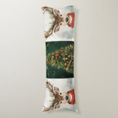Cute Reindeer Christmas Bedding For Body Pillow ボディピロー (正面縦)