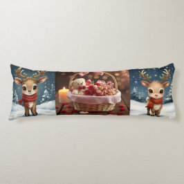 Cute reindeer christmas bedding for kids winter  ボディピロー