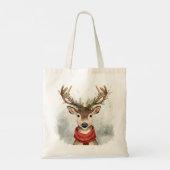 Cute Reindeer Christmas Budget Tote Bag トートバッグ (裏面)