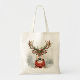 Cute Reindeer Christmas Budget Tote Bag トートバッグ