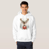 Cute Reindeer Christmas Hoodie,Cozy Festive Winter パーカ (正面フル)