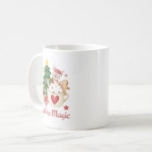 Cute Reindeer Christmas Mug コーヒーマグカップ (正面左)