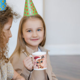 Cute Reindeer Christmas Mug コーヒーマグカップ