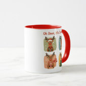 Cute Reindeer Christmas – Oh Deer マグカップ (正面右)