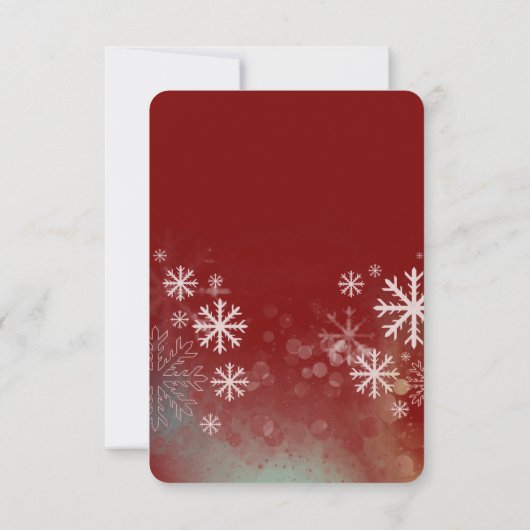 Cute Reindeer Christmas Sweatshirt – Cozy 3D 招待状 (裏面)