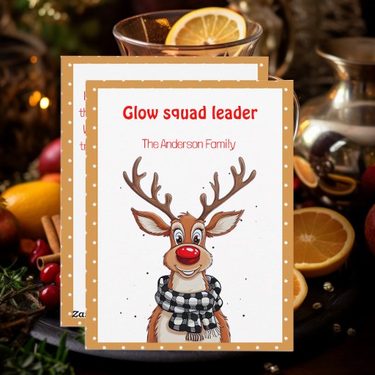 Cute reindeer christmas wish beige retro Postcard シーズンカード