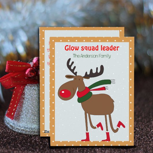 Cute reindeer christmas wish beige retro Postcard シーズンカード