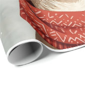 Cute Reindeer Christmas Wrapping Paper ラッピングペーパー (ロールコーナー)