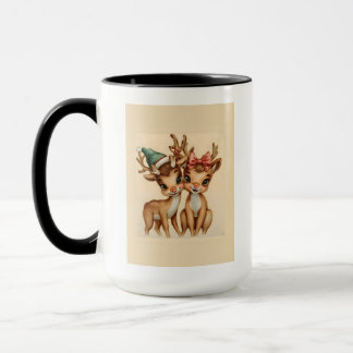 Cute Reindeer Couple Christmas Mug | Holiday Gift マグカップ