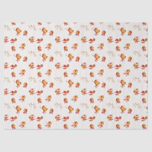 Cute Reindeer Holiday 薄葉紙 (正面)