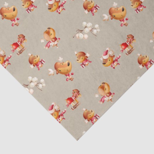 Cute Reindeer Holiday 薄葉紙 (詳細)