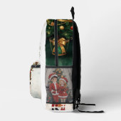 Cute Reindeer Holiday Back Bag For Festive Winter プリントバックパック (右)