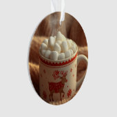 Cute Reindeer in Scarf Ornament | Kids Christmas  オーナメント (正面)