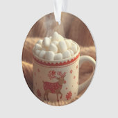 Cute Reindeer in Scarf Ornament | Kids Christmas  オーナメント (正面)