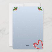 Cute Reindeer & Penguin with Christmas Gifts シーズンカード (裏面)