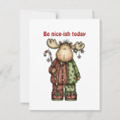 Cute reindeer Rudolph christmas wishes Postcard シーズンカード (正面)