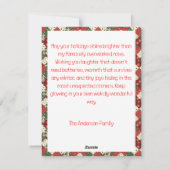 Cute reindeer Rudolph christmas wishes Postcard シーズンカード (裏面)