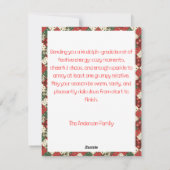 Cute reindeer Rudolph christmas wishes Postcard シーズンカード (裏面)