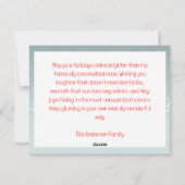 Cute reindeer Rudolph christmas wishes Postcard シーズンカード (裏面)