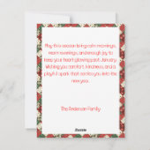 Cute reindeer Rudolph christmas wishes Postcard シーズンカード (裏面)