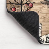 Cute Reindeer Stockings Christmas Mousepad マウスパッド (コーナー)