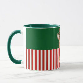 Cute Reindeer with Gift Box マグカップ