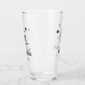 Cute Relatable Chimy Airplane Mode Glass Cup タンブラーグラス (左)