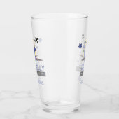 Cute Relatable Chimy Airplane Mode Glass Cup タンブラーグラス (右)