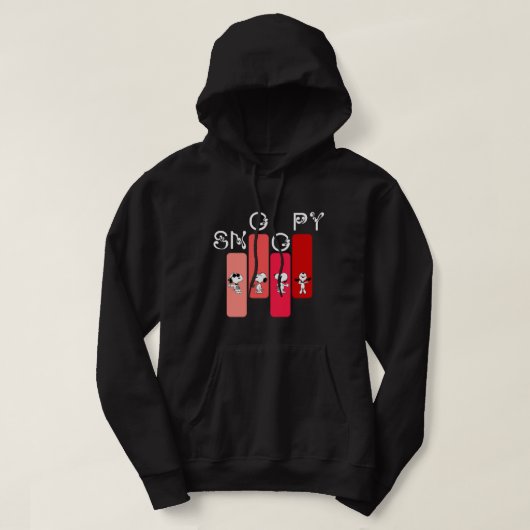 Cute Relaxed Cartoon Dog Hoodie – Minimalist Vinta パーカ (デザイン正面)